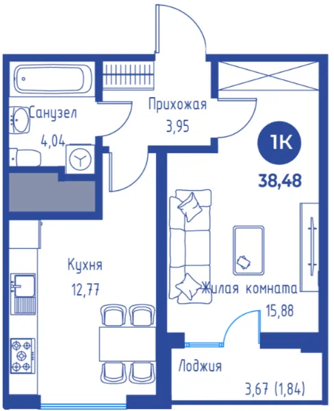 1-комн