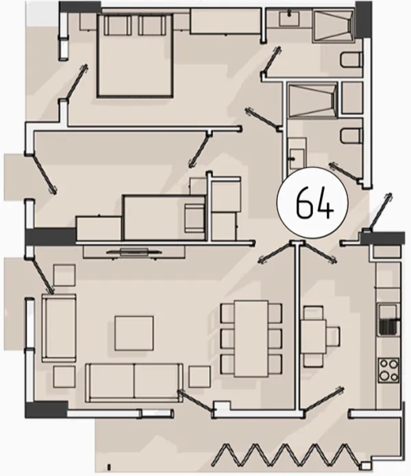 3-комн