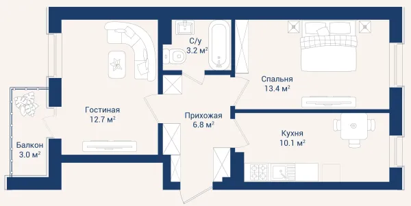 2 к. M